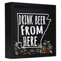 Arkansas Drink Beer From Here Beer Cap Shadow Box