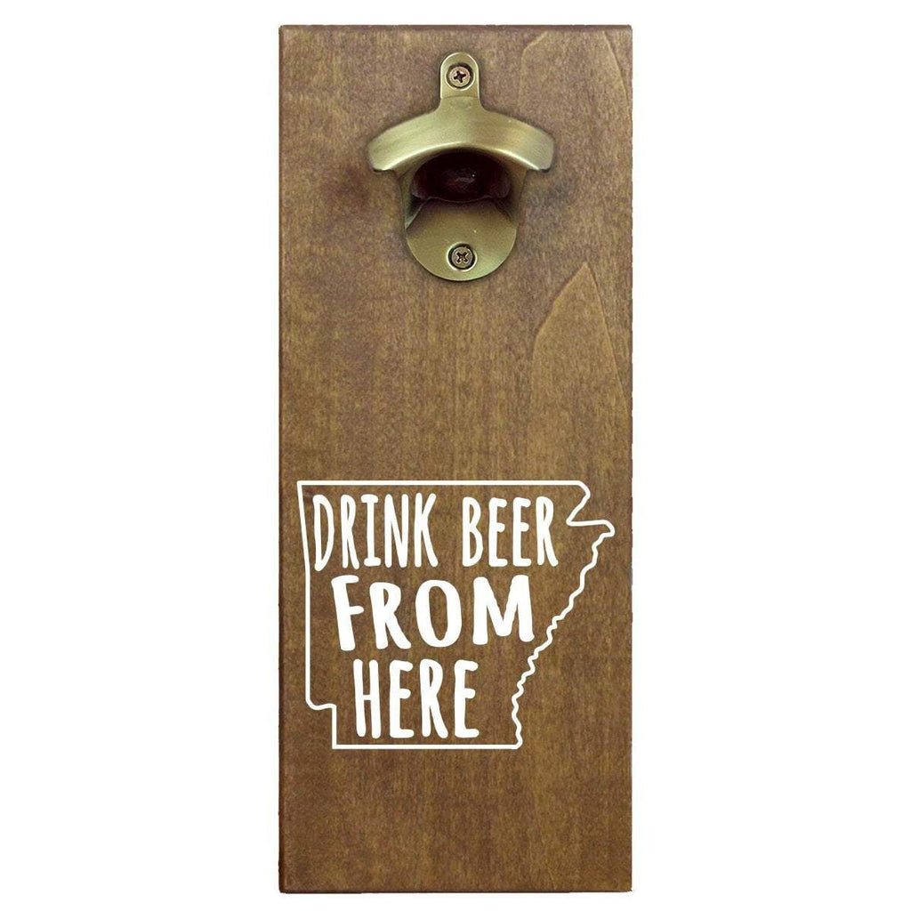 Arkansas Drink Beer From Here Cap Catching Magnetic Bottle Openers