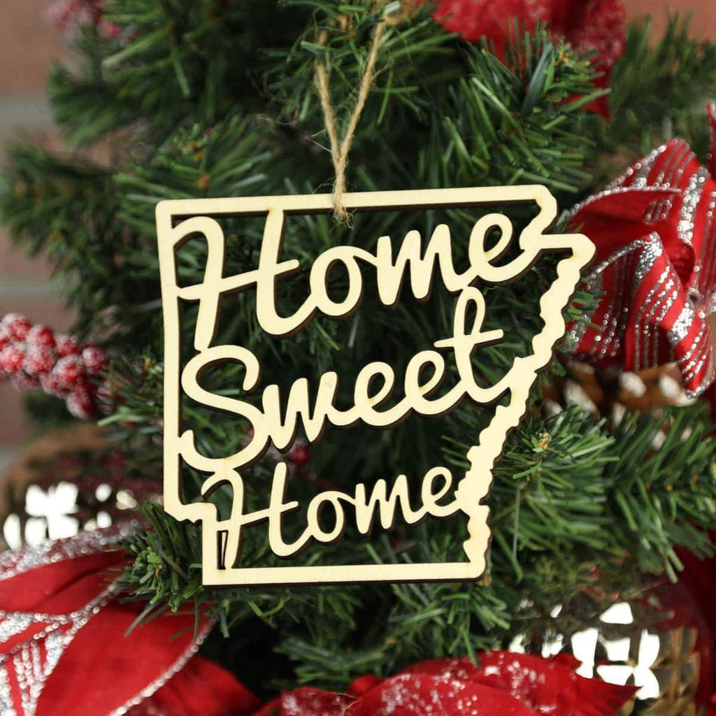 Arkansas Home Sweet Home Ornaments