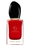 Armani Beauty Sì Passione Eau de Parfum 3.4 oz bottle in iconic red glass with gold-tone detailing