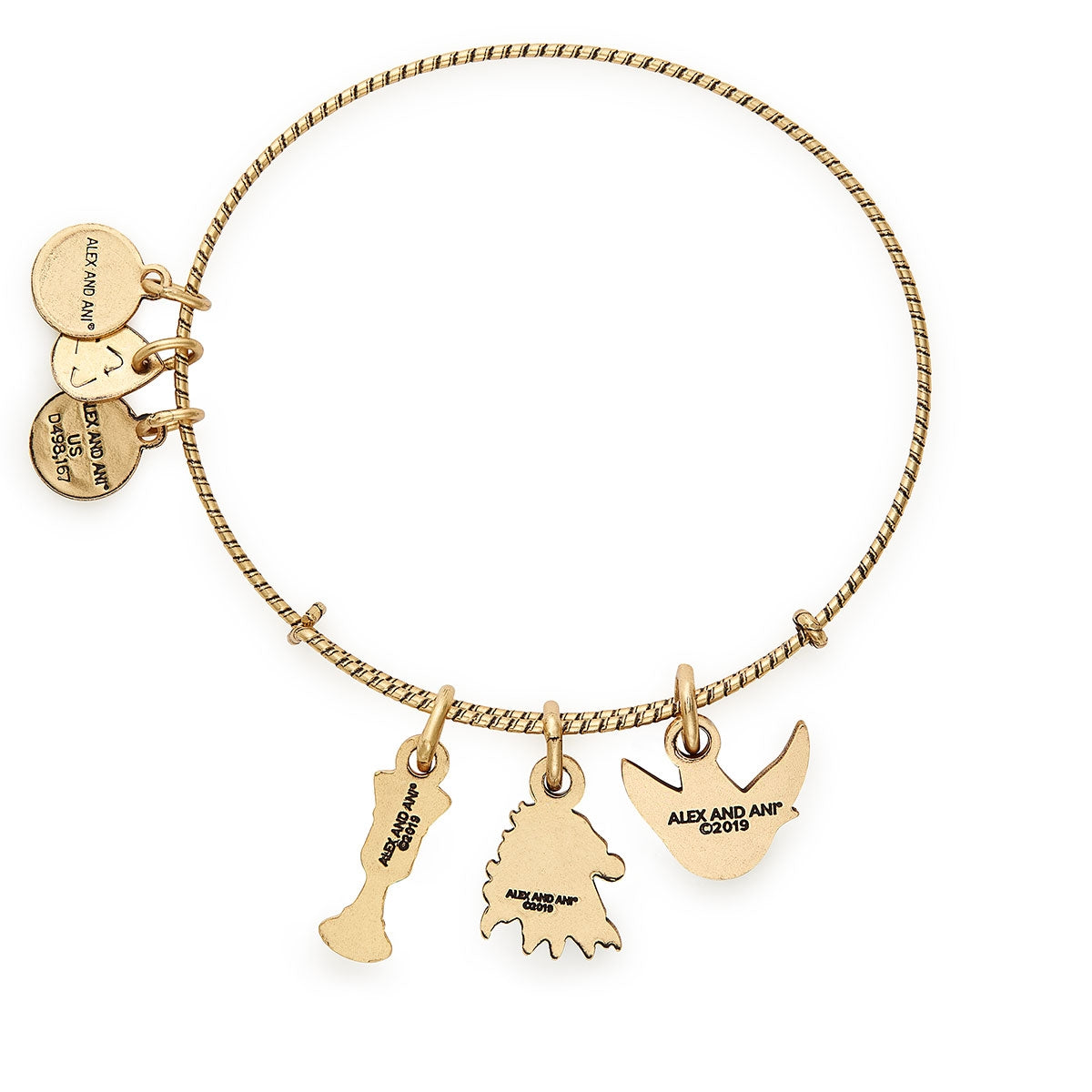 Game of Thrones House Lannister Charm Bangle in Gold Tone