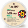 Jar of creamy Ashanti Naturals unrefined whipped white shea butter