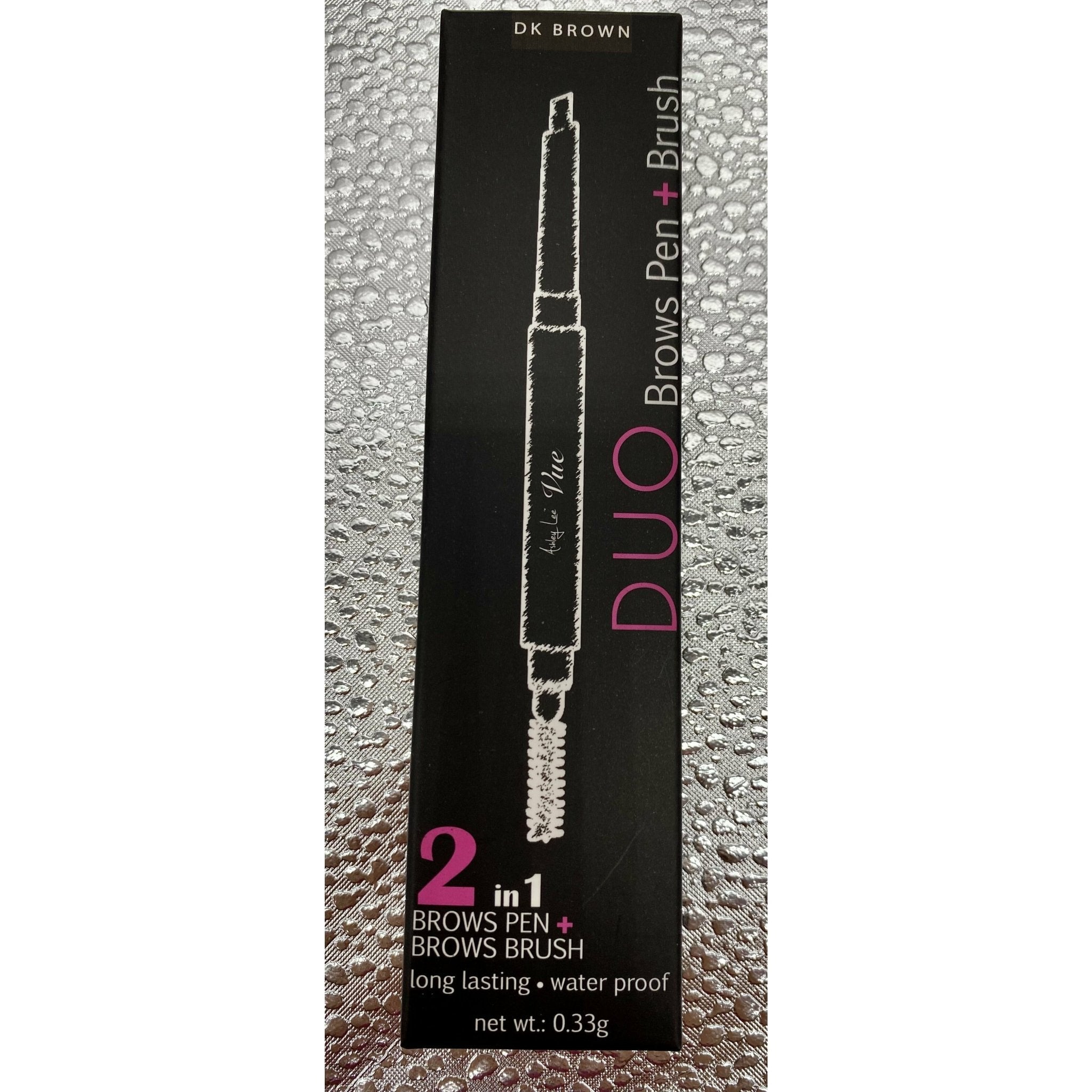 Duo Brow Pen and Brush - Waterproof Long-Lasting Precision Brow Tool