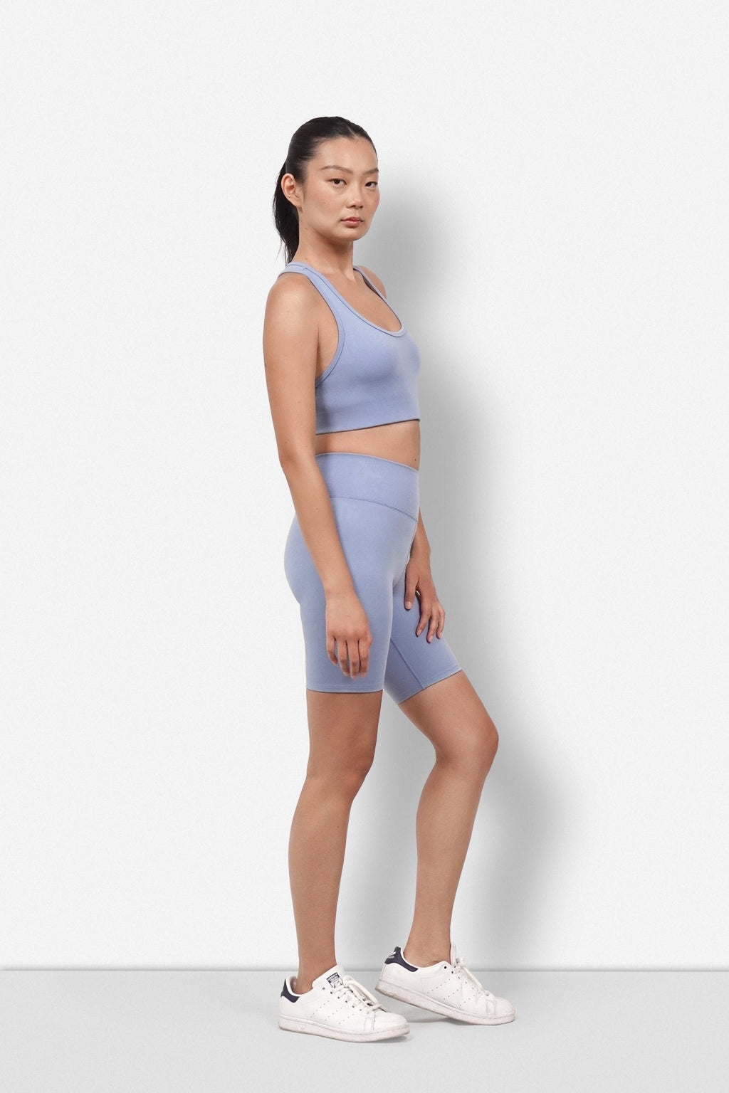 Aspen High-Rise Biker Shorts in Soft Plant-Based Fabric - Image 5