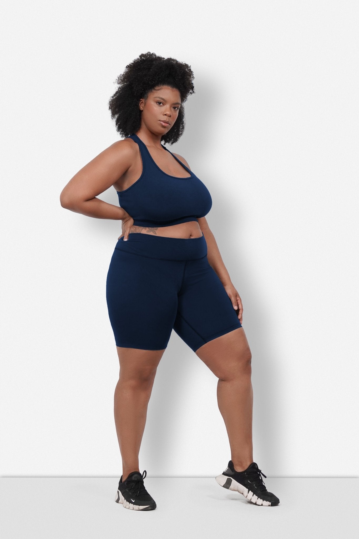 Aspen High-Rise Biker Shorts in Soft Plant-Based Fabric - Image 4