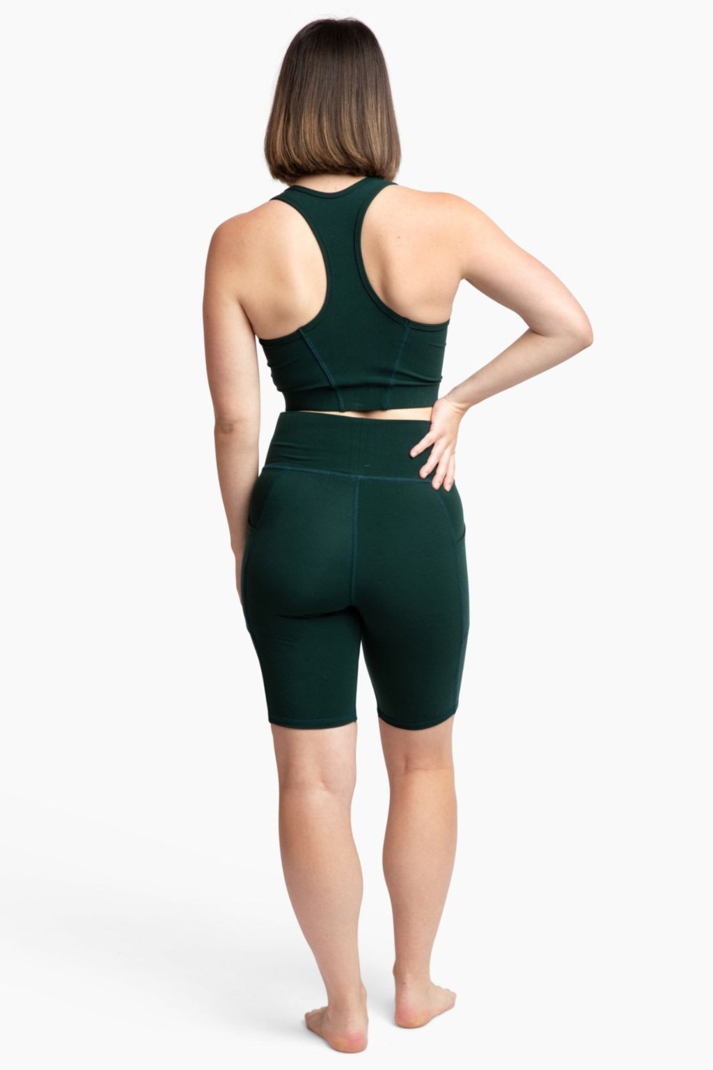 Aspen High-Rise Biker Shorts in Soft Plant-Based Fabric - Image 6