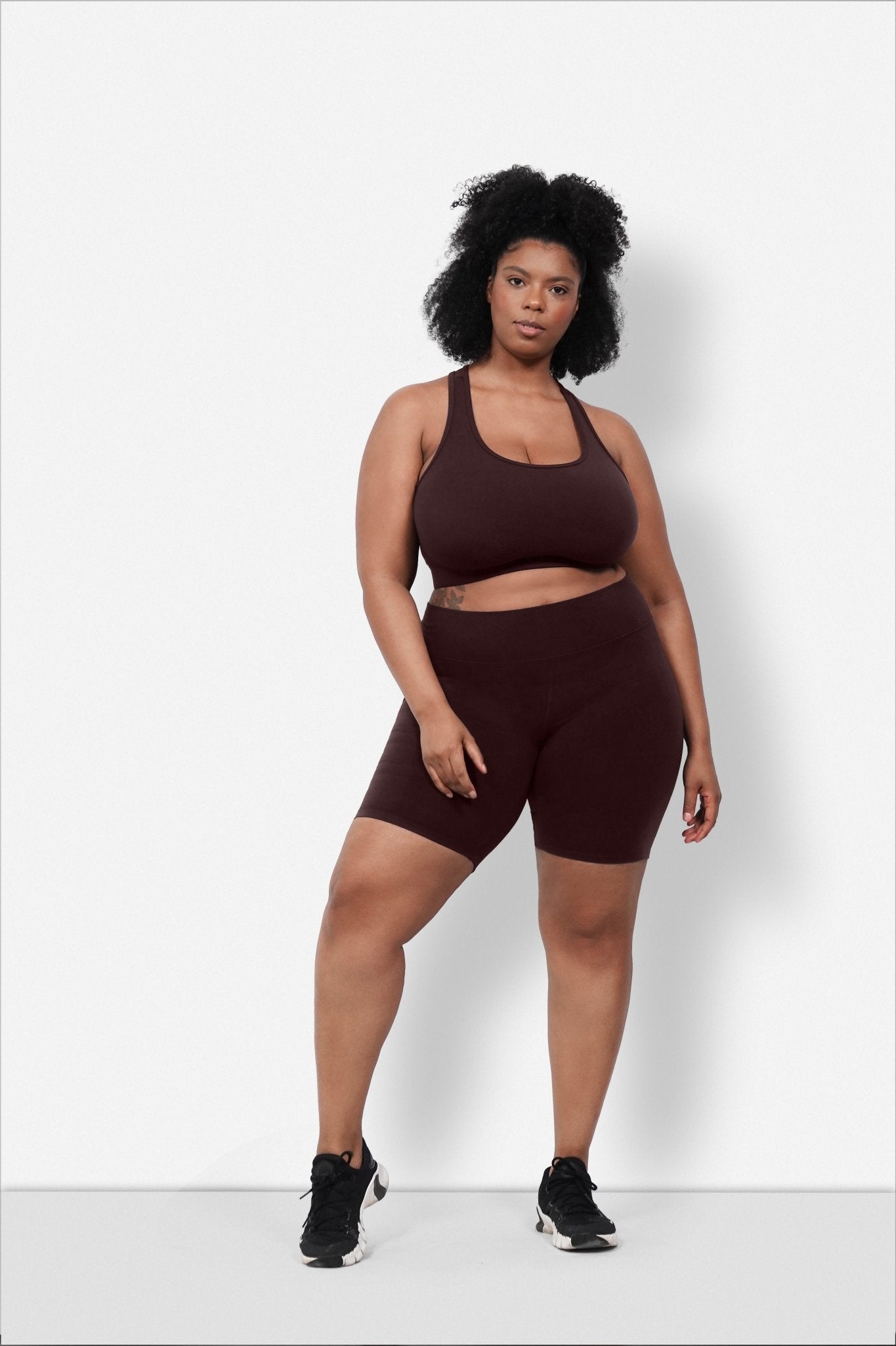 Aspen High-Rise Biker Shorts in Soft Plant-Based Fabric - Image 7