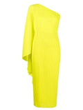 Asymmetrical Pleated Dress