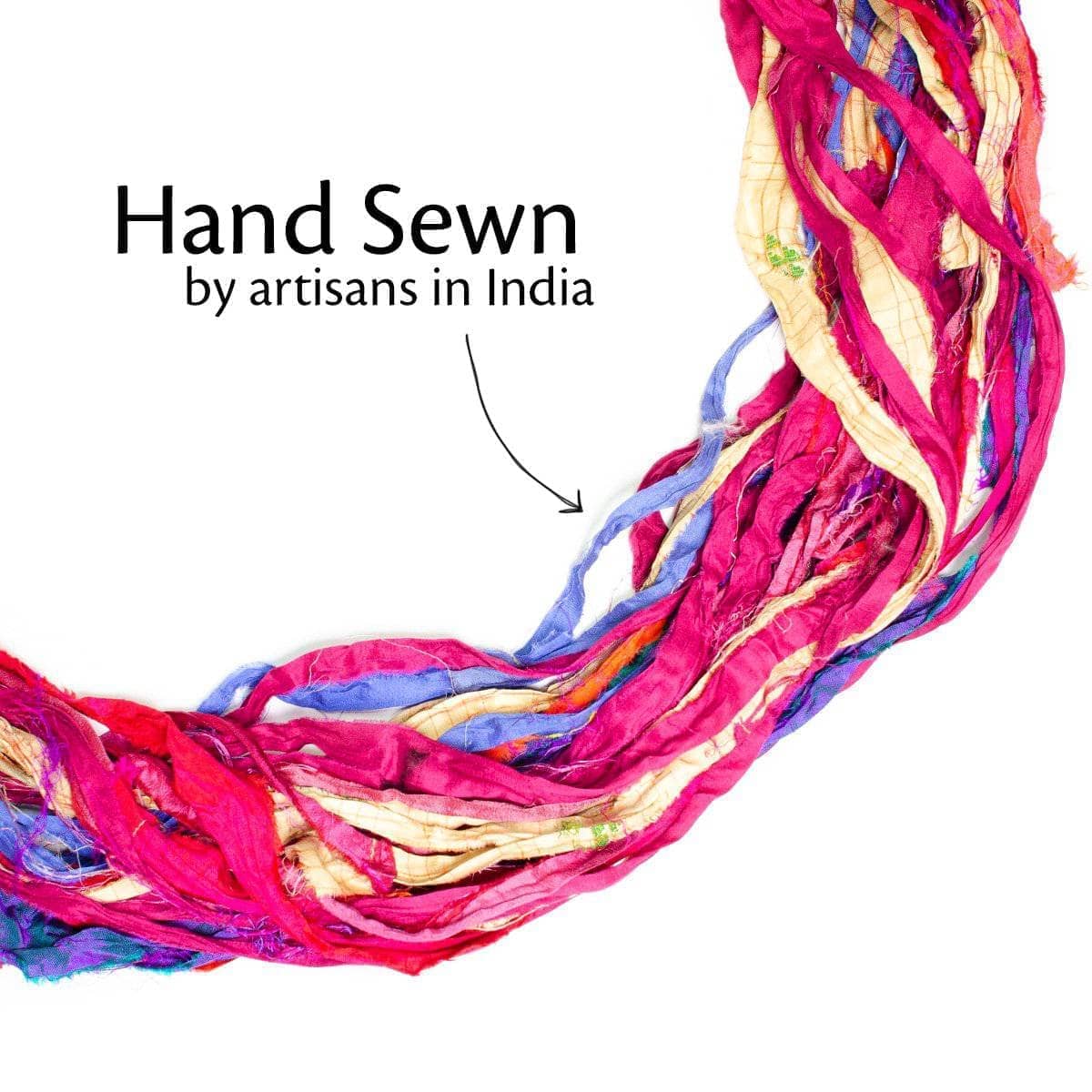 At the Bahamas Multi-Color Sari Silk Ribbon Yarn