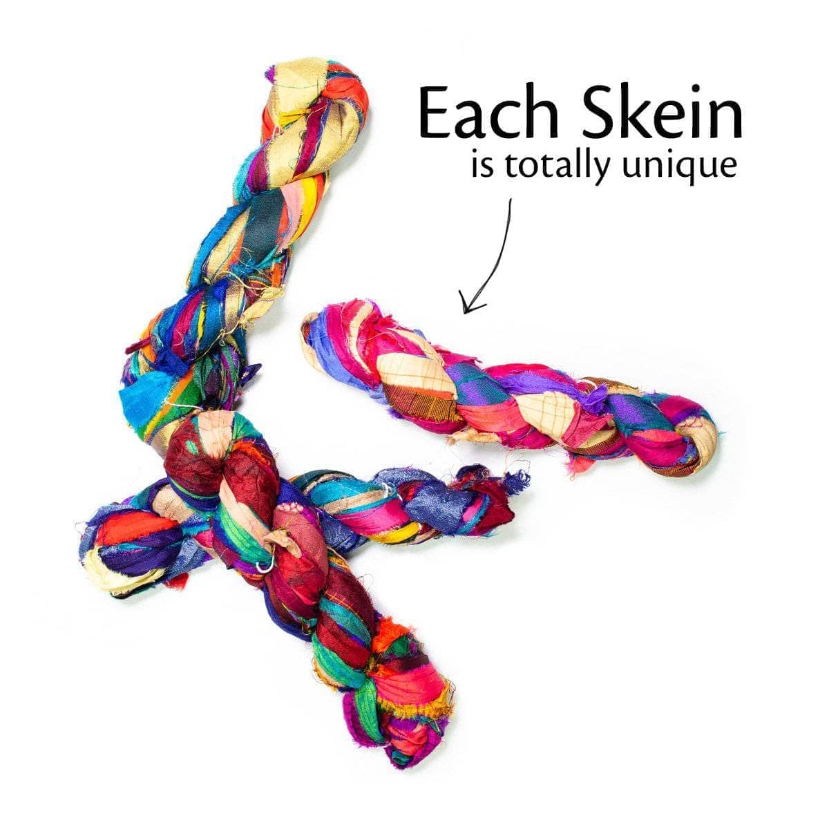 At the Bahamas Multi-Color Sari Silk Ribbon Yarn
