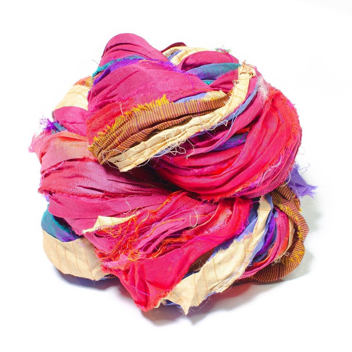 At the Bahamas Multi-Color Sari Silk Ribbon Yarn
