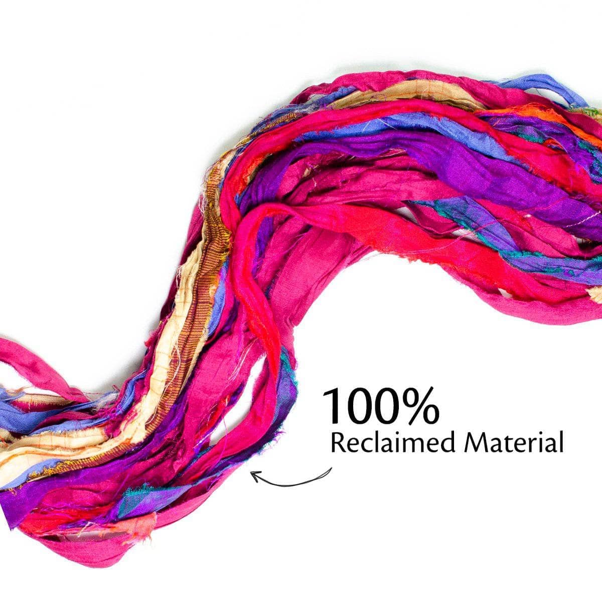 At the Bahamas Multi-Color Sari Silk Ribbon Yarn