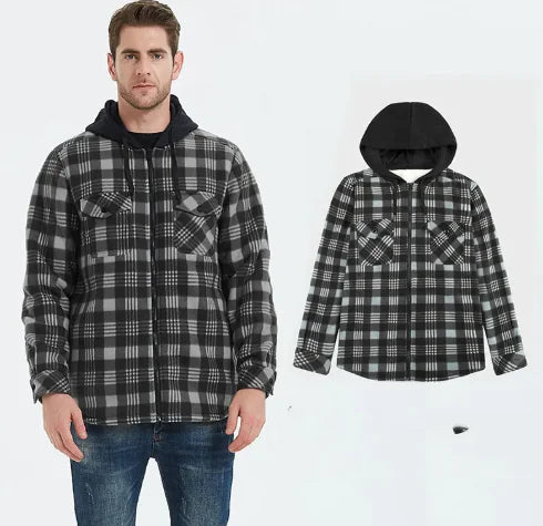 Thermal Fleece-Lined Men's Shirt Jacket
