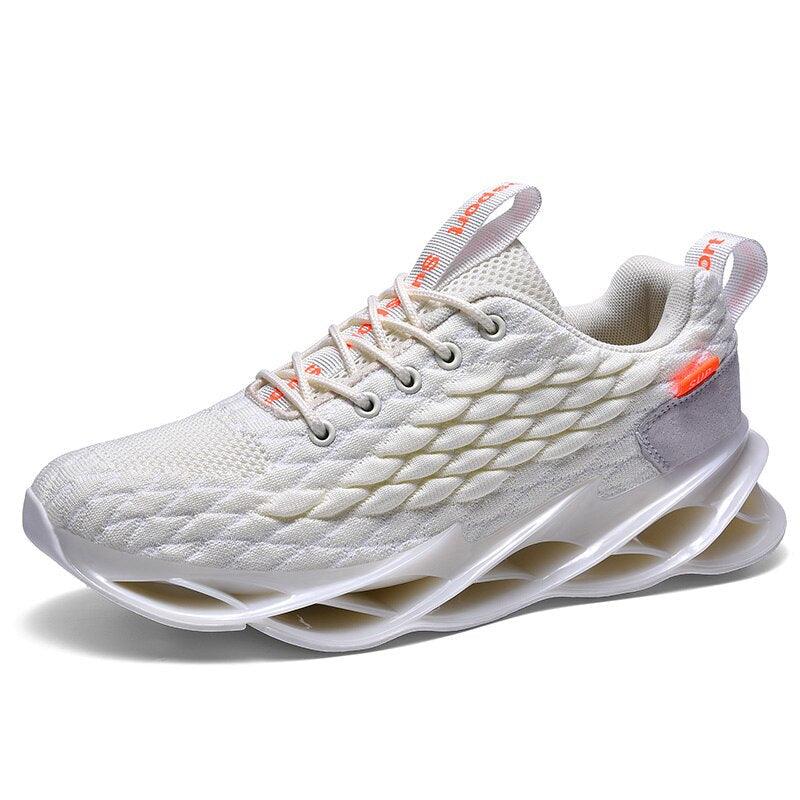 Black Modern Athletic Running Sneakers Breathable Gym Shoes