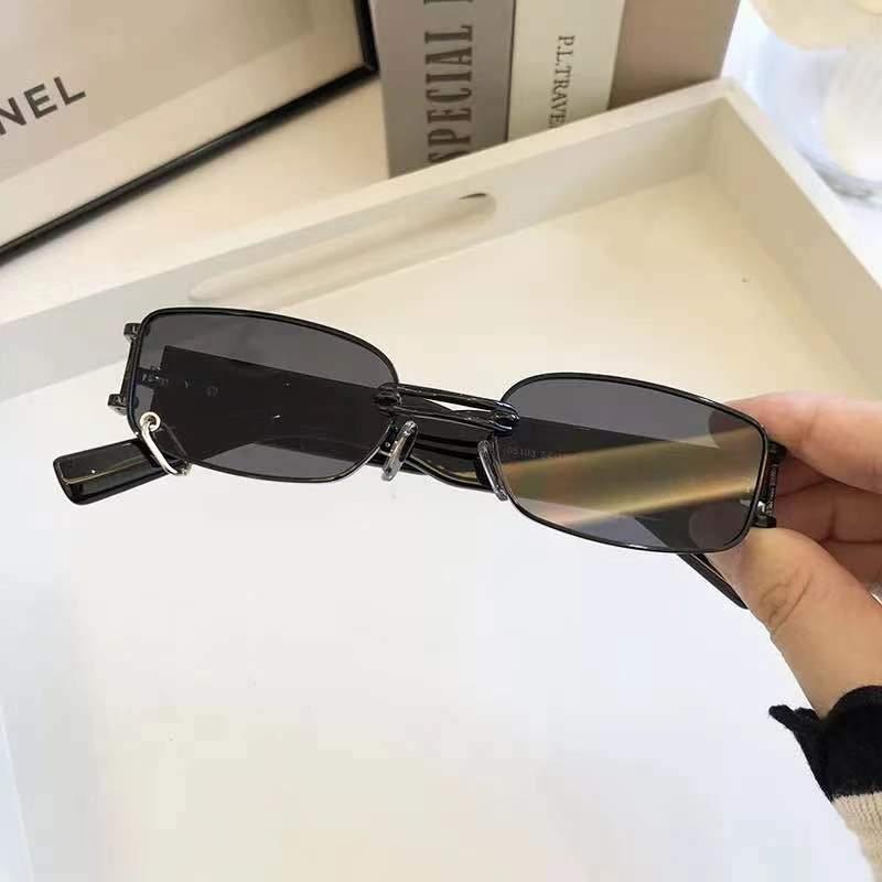Unisex Square Blue Light Blocking Glasses with Metal Frames
