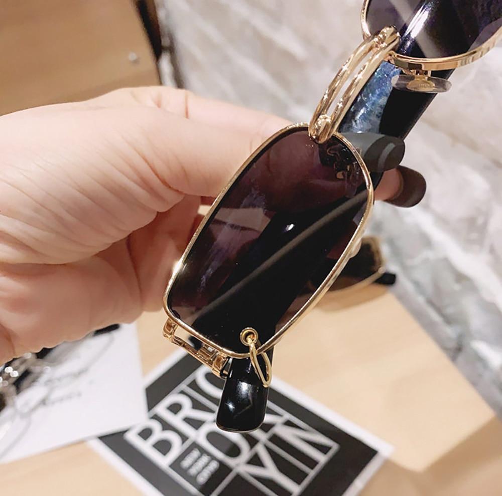 Unisex Square Blue Light Blocking Glasses with Metal Frames