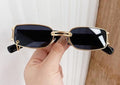 Unisex Square Blue Light Blocking Glasses with Metal Frames