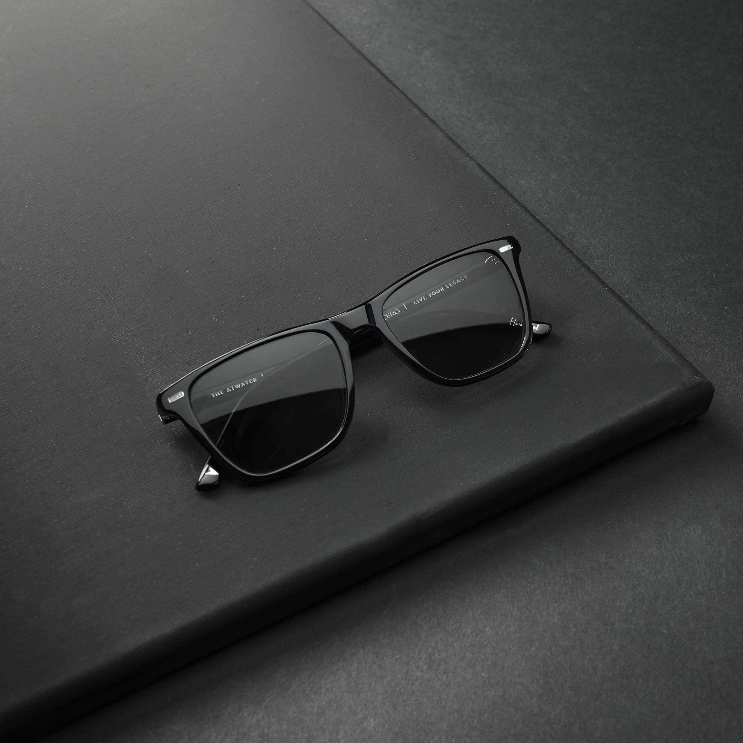 Atwater Blue Light Blocking Glasses in Jet Black