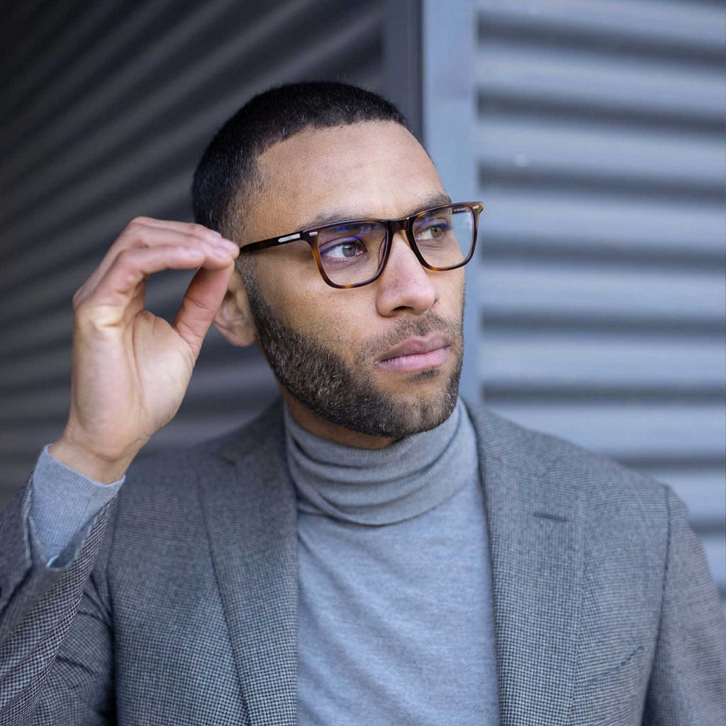 Atwater Blue Light Glasses in Rye Tort - Lightweight Everyday Frame