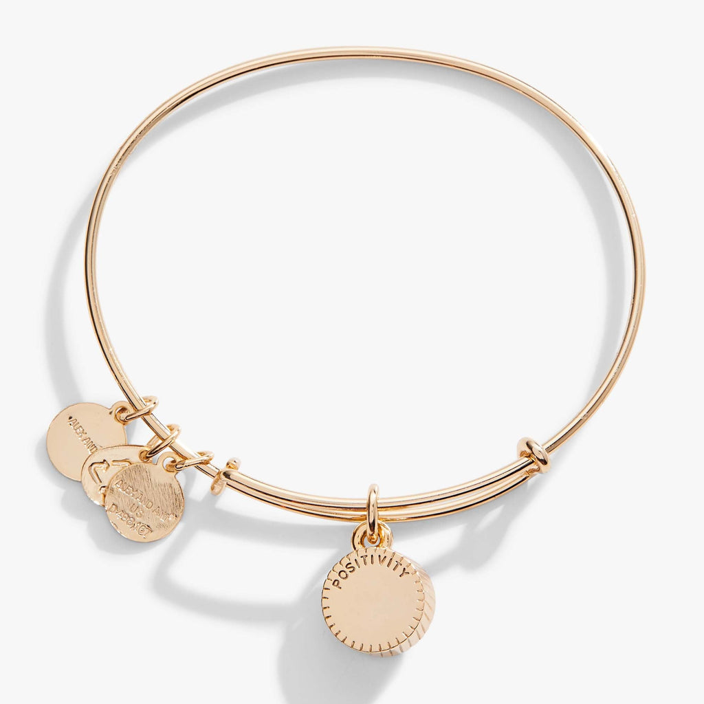 August Peridot Crystal Birthstone Expandable Charm Bangle