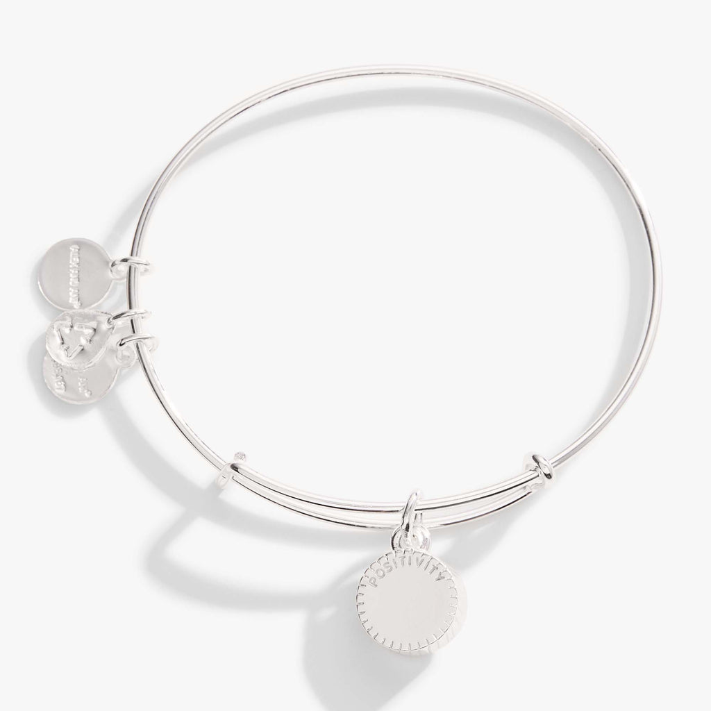 August Peridot Crystal Birthstone Expandable Charm Bangle