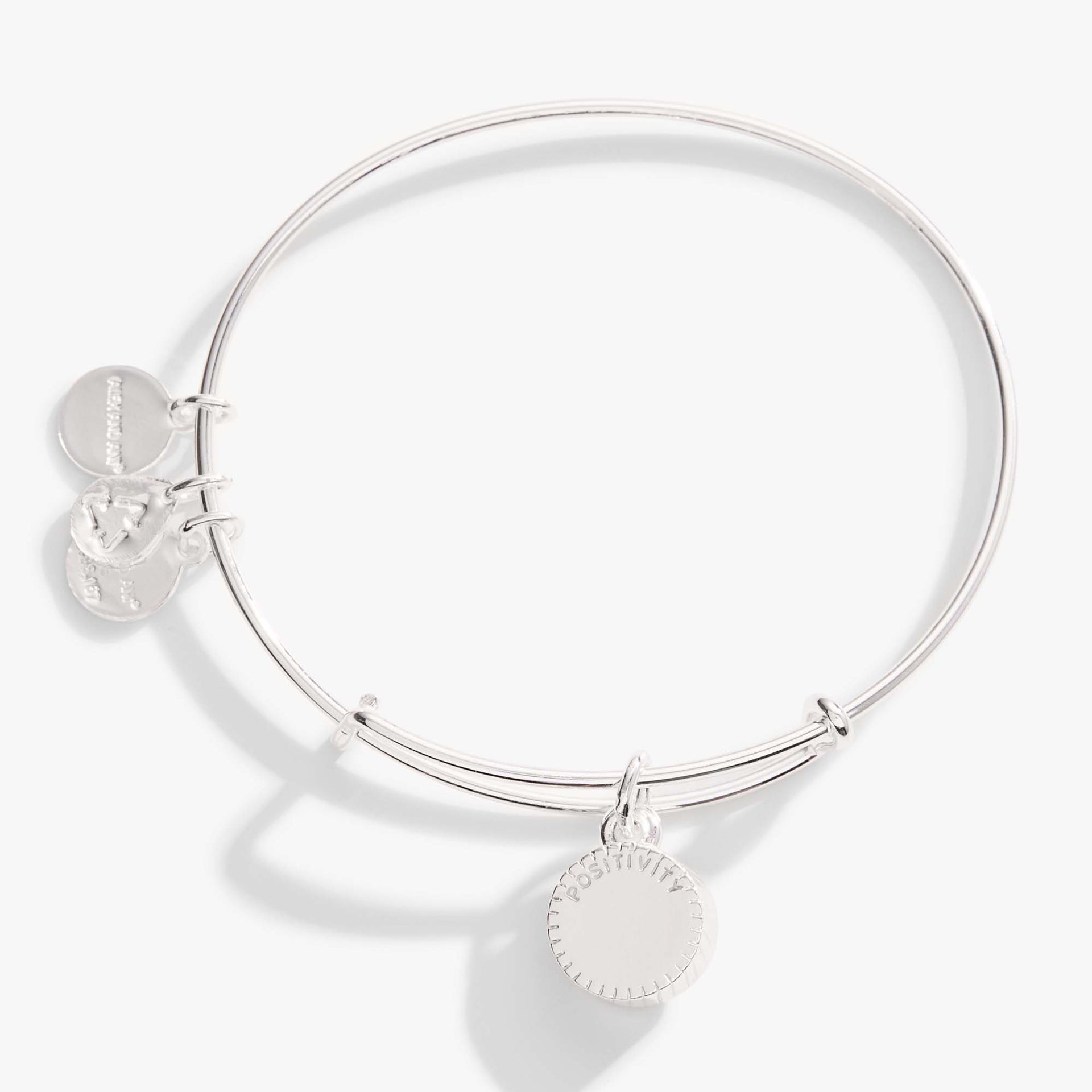 August Peridot Crystal Birthstone Expandable Charm Bangle