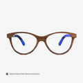 Augustine handcrafted hybrid carbon fiber and wood eyeglasses