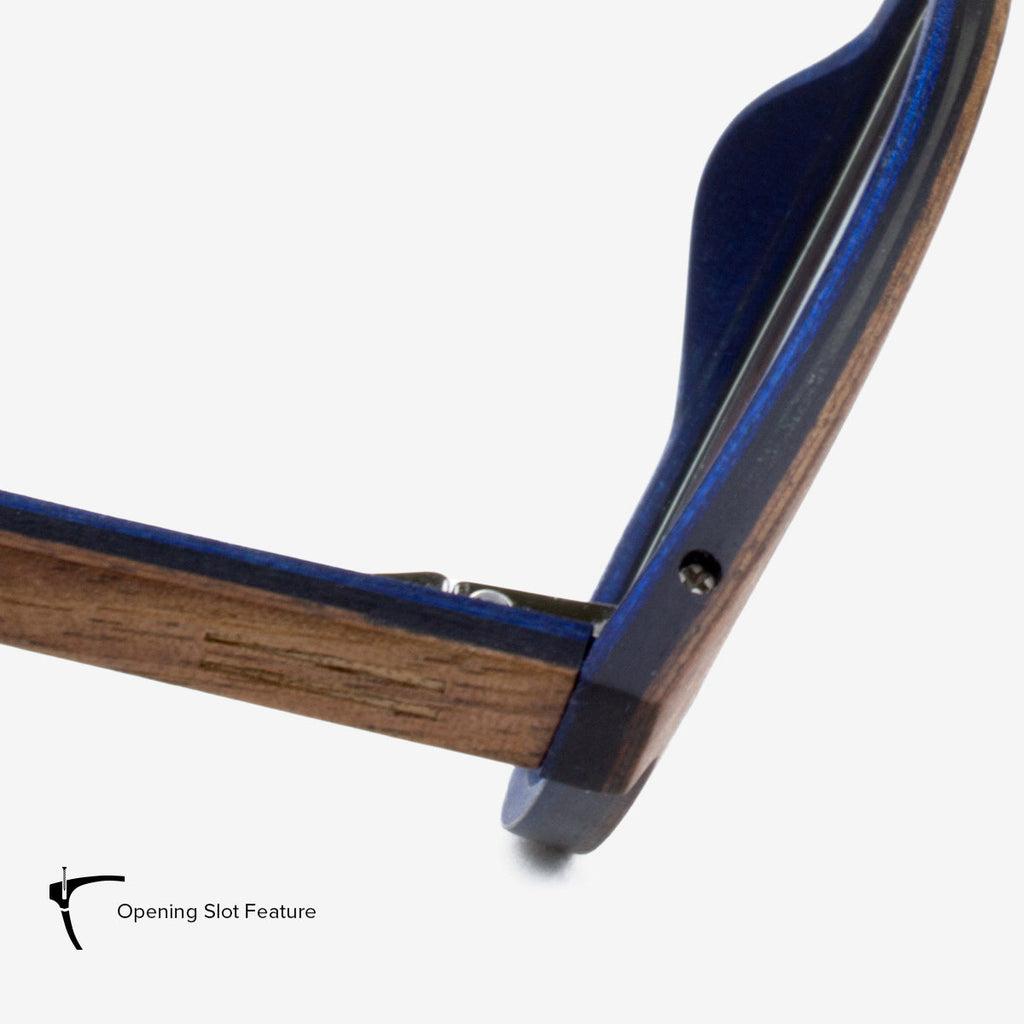 Augustine Carbon Fiber and Wood Modern Eyeglasses