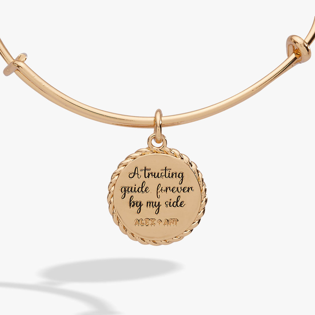 Aunt A Trusting Guide Forever By My Side Rope Edge Charm Bangle