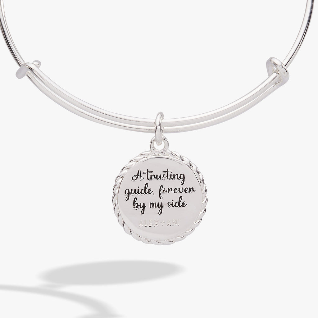 Aunt A Trusting Guide Forever By My Side Rope Edge Charm Bangle