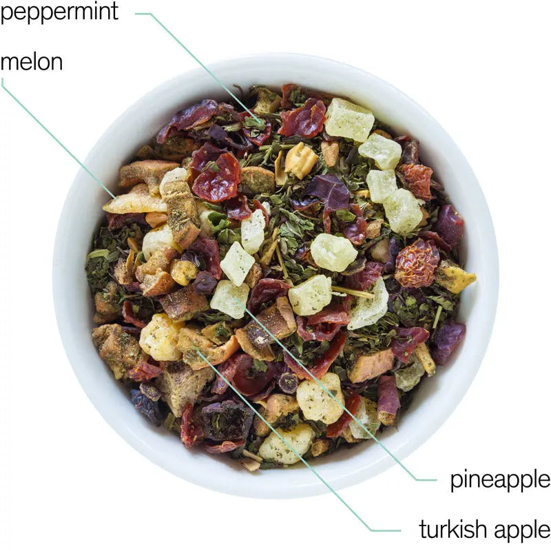Capri Honeydew Melon and Peppermint Fruit Tea Caffeine Free - Image 8