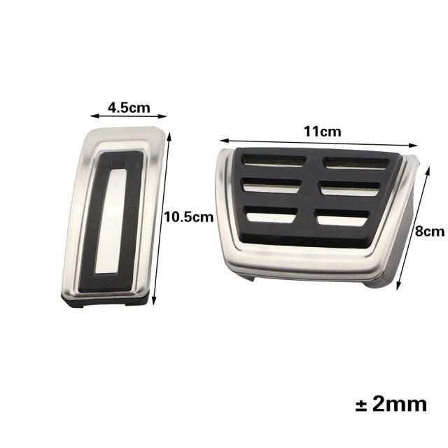 Non-Slip Stainless Steel Car Pedal Set for Fuel Brake and Clutch