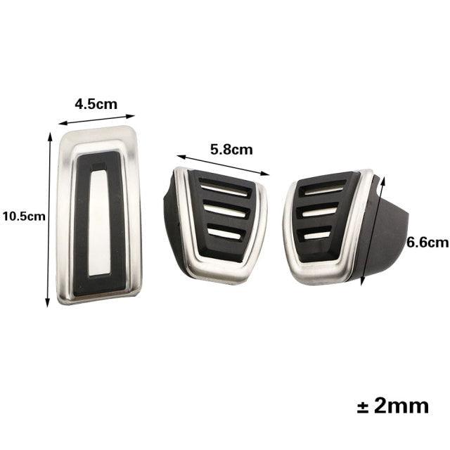 Non-Slip Stainless Steel Car Pedal Set for Fuel Brake and Clutch