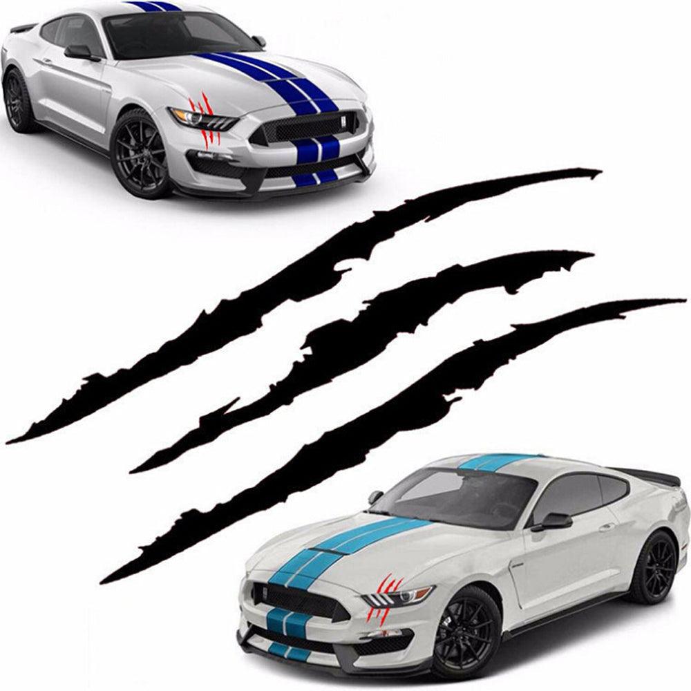 Monster Claw Reflective Car Decal Sticker - Scratch Stripe Graphic