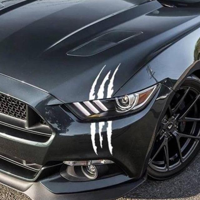 Monster Claw Reflective Car Decal Sticker - Scratch Stripe Graphic