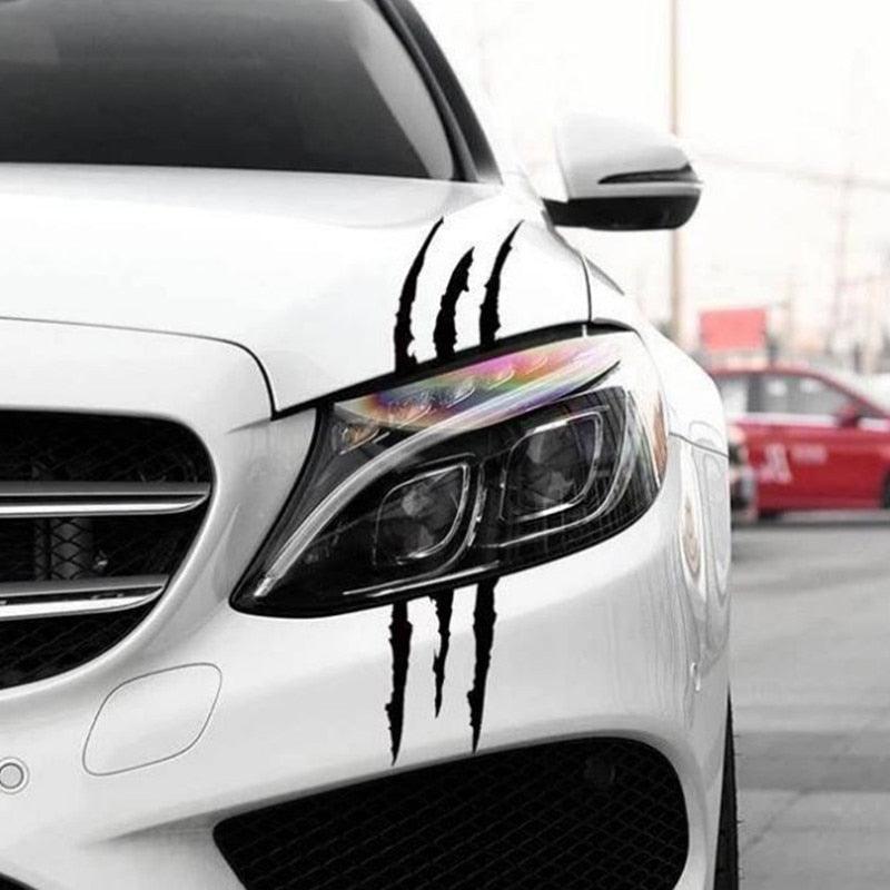 Monster Claw Reflective Car Decal Sticker - Scratch Stripe Graphic
