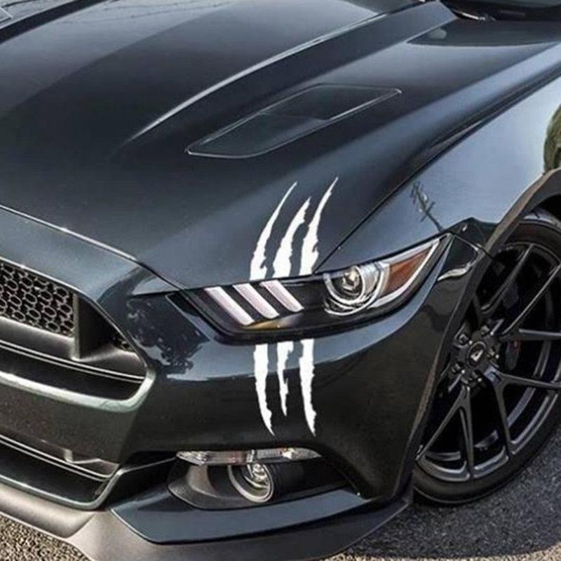 Monster Claw Reflective Car Decal Sticker - Scratch Stripe Graphic