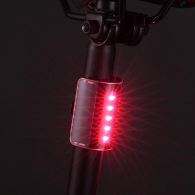 Auto-Sensing LED Bicycle Taillight USB Rechargeable Safety Light