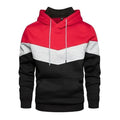 Men's Color Block Streetwear Hoodie Casual Sport Pullover