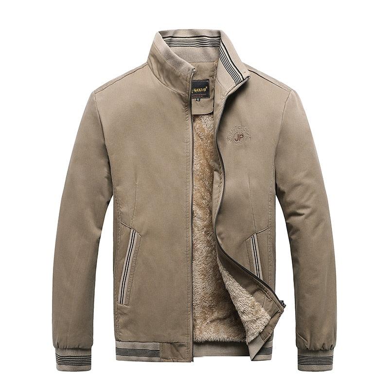 Vintage Men's Cotton Casual Jacket Water Resistant Zip Windbreaker - back view