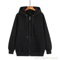 Men's Oversized Zip Up Hoodie Knit Cardigan Streetwear Sweatshirt