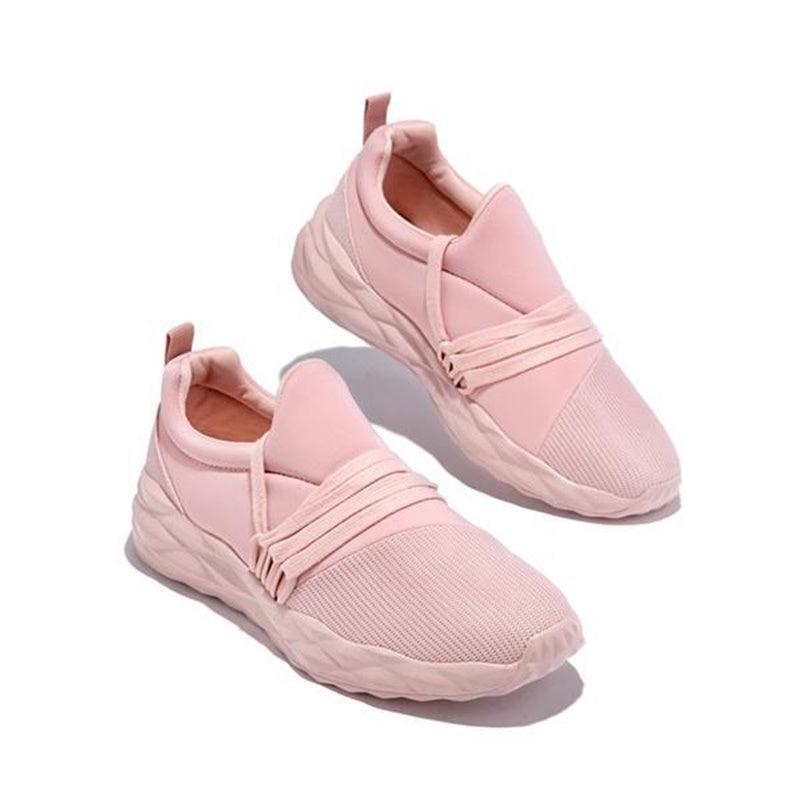 Women’s Platform Canvas Sneakers – Casual Sporty Walking Shoes