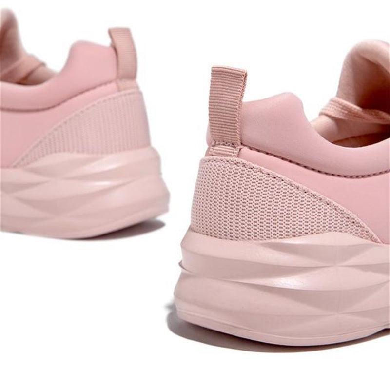 Women’s Platform Canvas Sneakers – Casual Sporty Walking Shoes