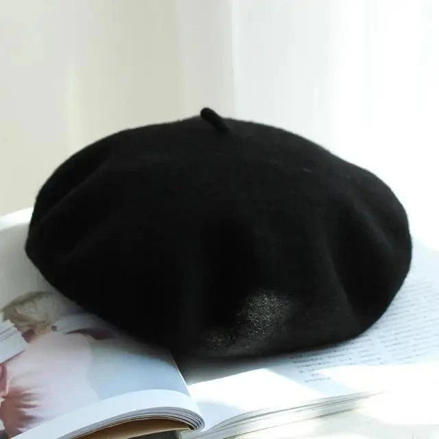 Classic Wool Blend Beret Vintage Painter Cap