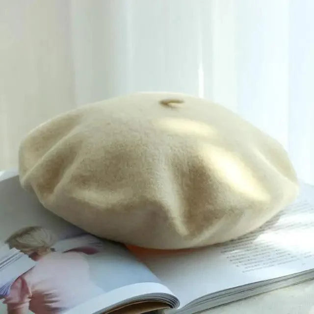 Classic Wool Blend Beret Vintage Painter Cap