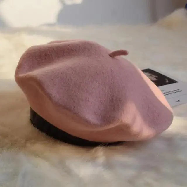 Classic Wool Blend Beret Vintage Painter Cap