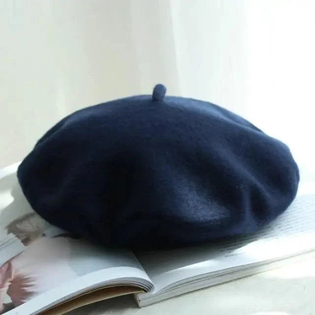 Classic Wool Blend Beret Vintage Painter Cap