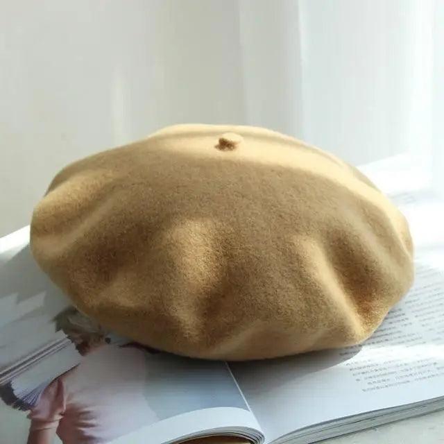 Classic Wool Blend Beret Vintage Painter Cap