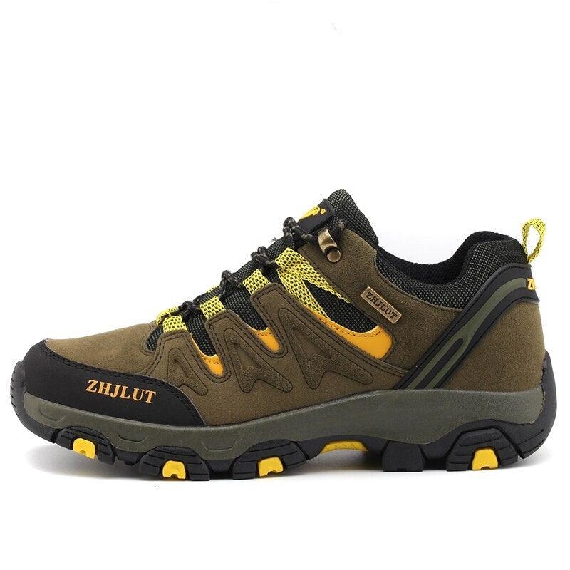 Stevvex men and women low top outdoor hiking shoes with non-slip sole and reinforced toe cap