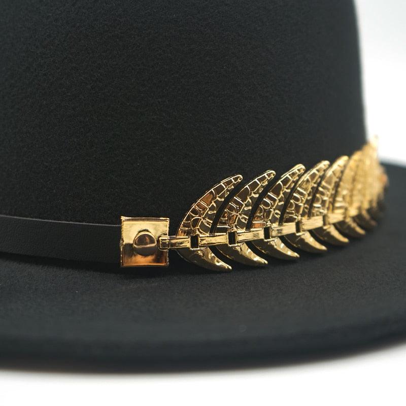 Foldable Short Brim Fedora Hat for Autumn and Winter